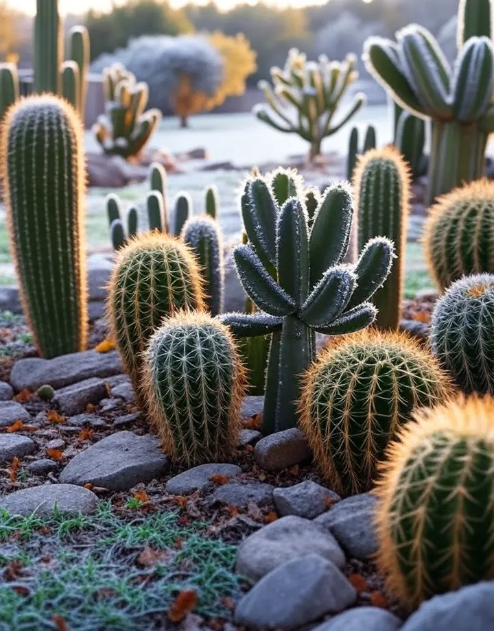 Protecting outdoor cacti in winter