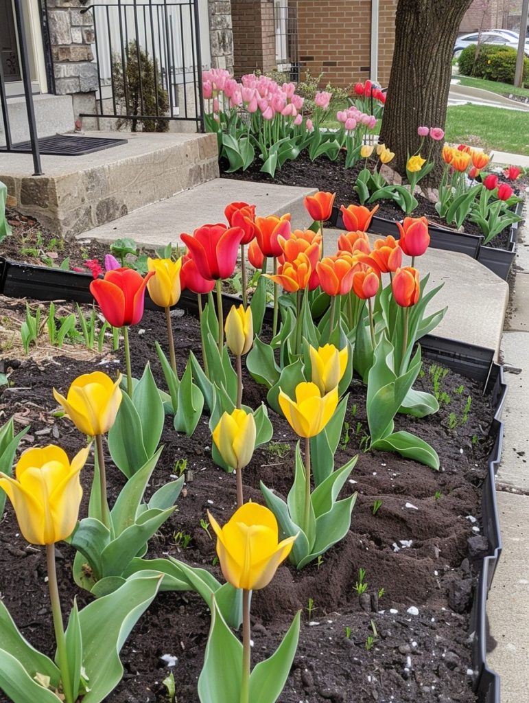 Tulips garden